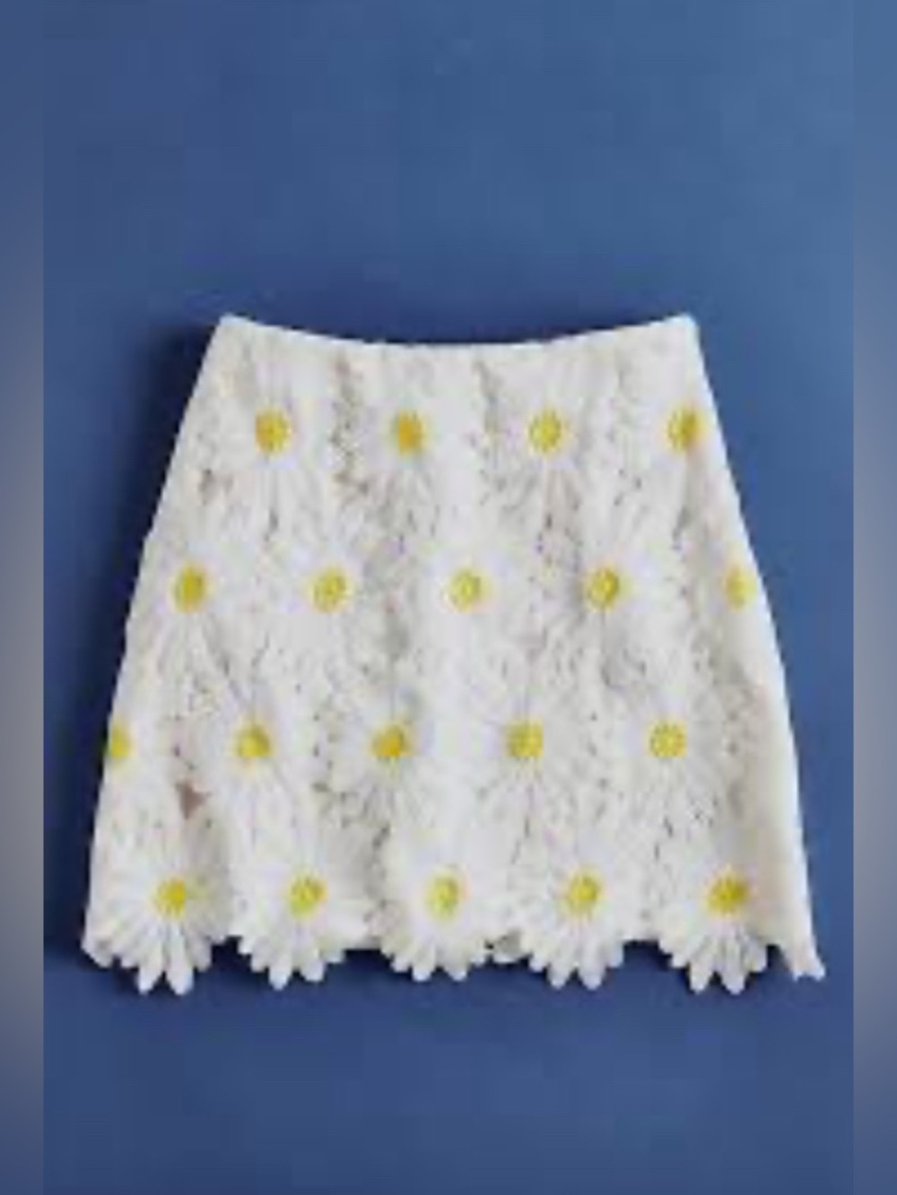 Anthropologie - Hutch Daisy Lace Skirt White Daisy Women’s Size 8